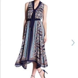 Self-tie Detail Printed Dress